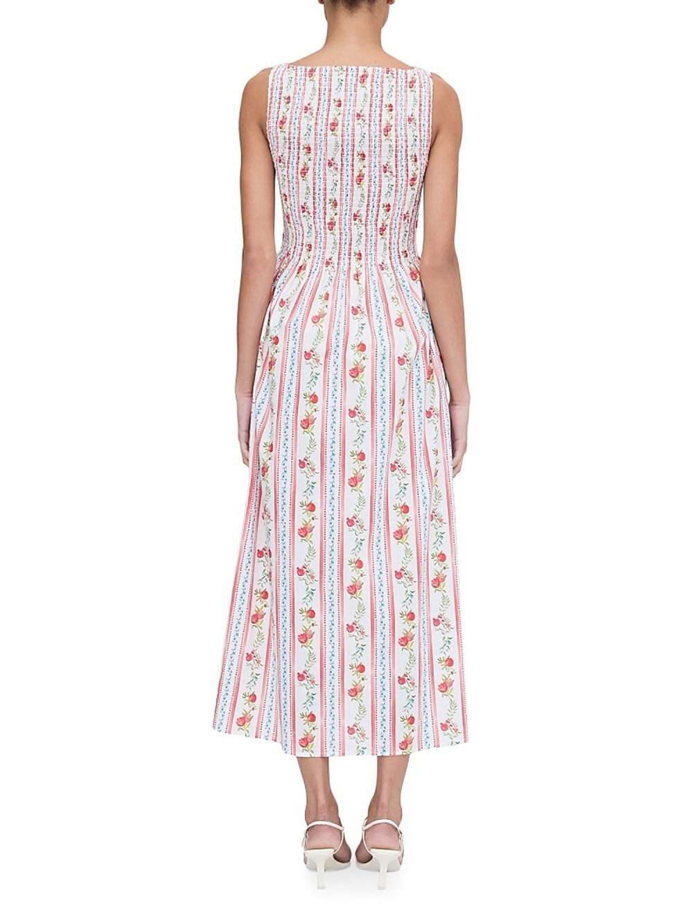 Stunning Caroline Constas ❤️ Pomegranate Stripe Smocked Nap Dress - Picture 2 of 8